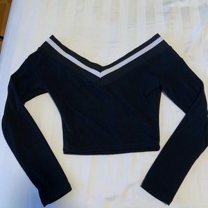 off the shoulder crop top